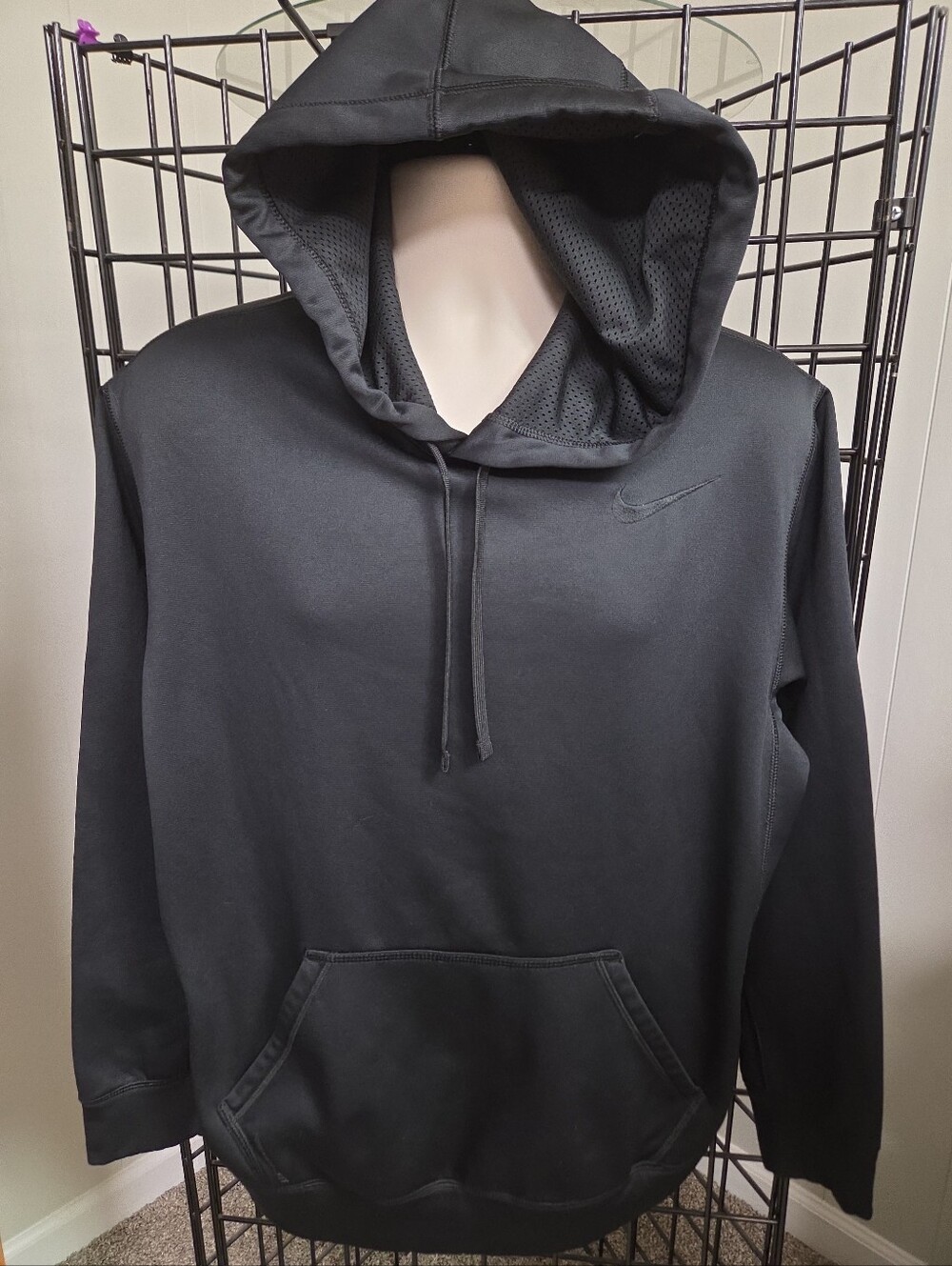 Nike Men's Therma-FIT Fleece Lined Pullover Training Hoodie Size Large Black